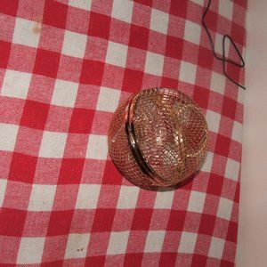 Cage Metal Round Clutch